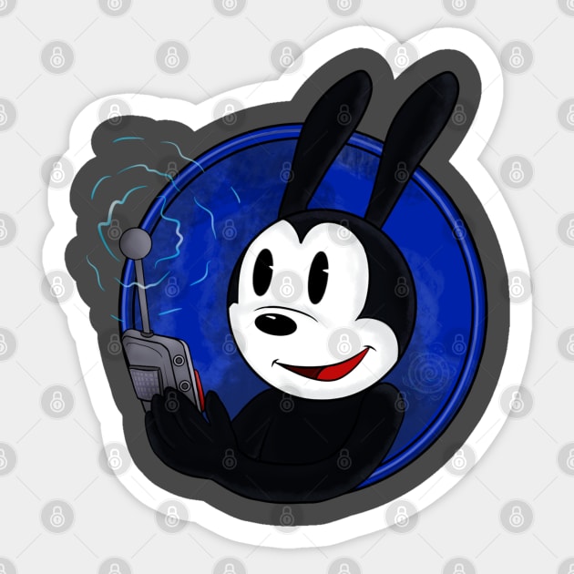 Oswald the lucky rabbit Sticker by Kame630